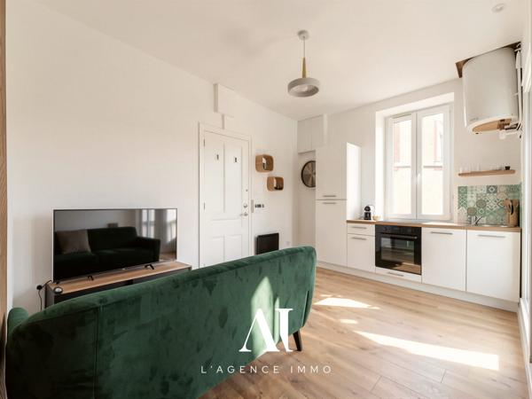 Appartement T2 vendu meublé, entièrement rénové. Centre-ville Oyonnax 01100