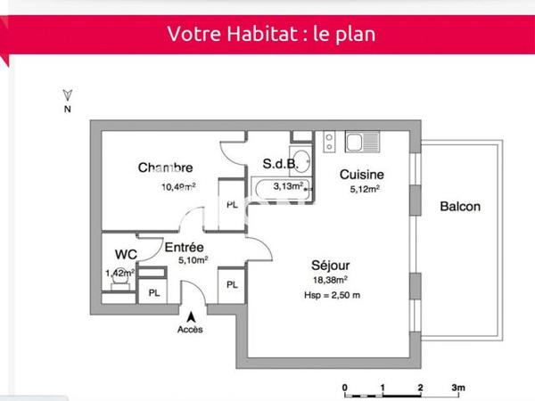 À vendre Appartement 2 pièces 43 m² - Vendôme 41100