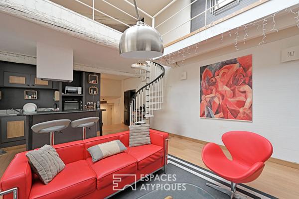 Duplex lumineux et sa verrière en coeur de ville