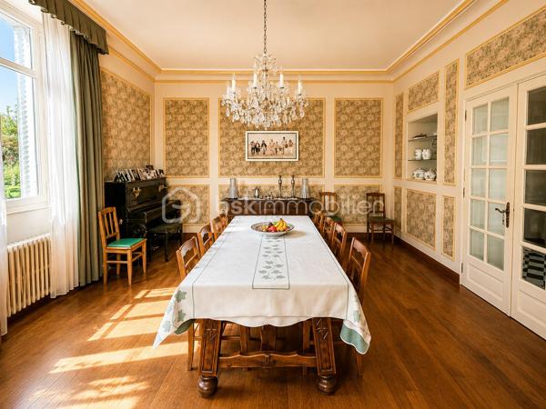 Élégante maison de maître au charme intemporel – Parc arboré, piscine et dépendances

Située sur la commune d’Écueillé, cette magnifique maison de maître séduit immédiatement par son cachet authentique, ses volumes généreux et son environnement privilégié. Nichée au cœur d’un parc arboré entièrement clos, cette propriété de caractère offre un cadre de vie rare, mêlant élégance, confort et sérénité.

Dès l’entrée, vous découvrirez de belles pièces de réception baignées de lumière, comprenant un chaleureux salon avec cheminée, une salle à manger pleine de charme ainsi qu’une cuisine avec accès direct à la terrasse et au jardin. Une pièce d’eau, un WC indépendant et plusieurs espaces de rangement complètent le rez-de-chaussée.

Les étages accueillent un bel espace nuit composé de 6 chambres :

au premier étage, trois grandes chambres, une salle de bain et un WC indépendant ;
au second étage, trois chambres supplémentaires ainsi qu’une seconde salle de bain avec WC.

L’ensemble est sublimé par un magnifique escalier en bois massif, véritable pièce maîtresse de la demeure.

En sous-sol, une grande cave sous l’intégralité de la maison comprend chaufferie, espaces de stockage et nombreuses possibilités d’aménagement.

À l’extérieur, la propriété dispose également d’une vaste grange en pierre d’environ 300 m² avec mezzanine, atelier, bûcher et loggia, idéale pour des projets de réception, d’atelier d’artiste ou d’aménagement complémentaire.

Le parc paysager, entièrement clos et doté de deux accès indépendants, accueille de nombreux arbres centenaires en excellent état, offrant un environnement verdoyant et intimiste.

Enfin, un superbe espace détente avec piscine 8x15 m et grand pool house vient parfaire ce bien d’exception.

Une demeure familiale pleine de caractère, rare sur le secteur, idéale pour une résidence principale, secondaire ou un projet de maison d’hôtes / événementiel.