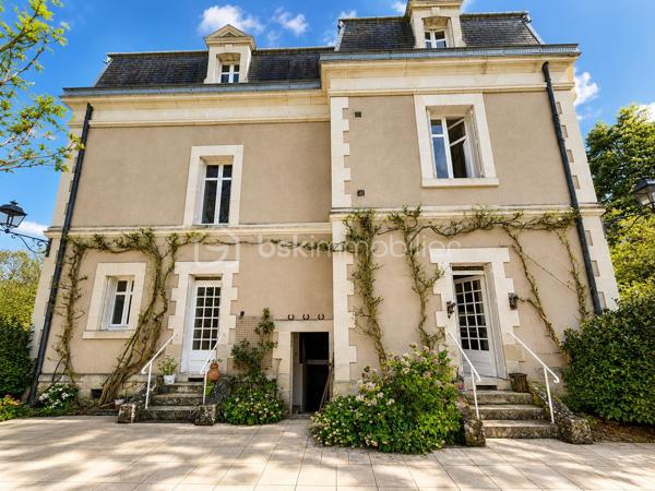 Élégante maison de maître au charme intemporel – Parc arboré, piscine et dépendances

Située sur la commune d’Écueillé, cette magnifique maison de maître séduit immédiatement par son cachet authentique, ses volumes généreux et son environnement privilégié. Nichée au cœur d’un parc arboré entièrement clos, cette propriété de caractère offre un cadre de vie rare, mêlant élégance, confort et sérénité.

Dès l’entrée, vous découvrirez de belles pièces de réception baignées de lumière, comprenant un chaleureux salon avec cheminée, une salle à manger pleine de charme ainsi qu’une cuisine avec accès direct à la terrasse et au jardin. Une pièce d’eau, un WC indépendant et plusieurs espaces de rangement complètent le rez-de-chaussée.

Les étages accueillent un bel espace nuit composé de 6 chambres :

au premier étage, trois grandes chambres, une salle de bain et un WC indépendant ;
au second étage, trois chambres supplémentaires ainsi qu’une seconde salle de bain avec WC.

L’ensemble est sublimé par un magnifique escalier en bois massif, véritable pièce maîtresse de la demeure.

En sous-sol, une grande cave sous l’intégralité de la maison comprend chaufferie, espaces de stockage et nombreuses possibilités d’aménagement.

À l’extérieur, la propriété dispose également d’une vaste grange en pierre d’environ 300 m² avec mezzanine, atelier, bûcher et loggia, idéale pour des projets de réception, d’atelier d’artiste ou d’aménagement complémentaire.

Le parc paysager, entièrement clos et doté de deux accès indépendants, accueille de nombreux arbres centenaires en excellent état, offrant un environnement verdoyant et intimiste.

Enfin, un superbe espace détente avec piscine 8x15 m et grand pool house vient parfaire ce bien d’exception.

Une demeure familiale pleine de caractère, rare sur le secteur, idéale pour une résidence principale, secondaire ou un projet de maison d’hôtes / événementiel.