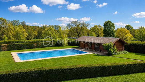 Élégante maison de maître au charme intemporel – Parc arboré, piscine et dépendances

Située sur la commune d’Écueillé, cette magnifique maison de maître séduit immédiatement par son cachet authentique, ses volumes généreux et son environnement privilégié. Nichée au cœur d’un parc arboré entièrement clos, cette propriété de caractère offre un cadre de vie rare, mêlant élégance, confort et sérénité.

Dès l’entrée, vous découvrirez de belles pièces de réception baignées de lumière, comprenant un chaleureux salon avec cheminée, une salle à manger pleine de charme ainsi qu’une cuisine avec accès direct à la terrasse et au jardin. Une pièce d’eau, un WC indépendant et plusieurs espaces de rangement complètent le rez-de-chaussée.

Les étages accueillent un bel espace nuit composé de 6 chambres :

au premier étage, trois grandes chambres, une salle de bain et un WC indépendant ;
au second étage, trois chambres supplémentaires ainsi qu’une seconde salle de bain avec WC.

L’ensemble est sublimé par un magnifique escalier en bois massif, véritable pièce maîtresse de la demeure.

En sous-sol, une grande cave sous l’intégralité de la maison comprend chaufferie, espaces de stockage et nombreuses possibilités d’aménagement.

À l’extérieur, la propriété dispose également d’une vaste grange en pierre d’environ 300 m² avec mezzanine, atelier, bûcher et loggia, idéale pour des projets de réception, d’atelier d’artiste ou d’aménagement complémentaire.

Le parc paysager, entièrement clos et doté de deux accès indépendants, accueille de nombreux arbres centenaires en excellent état, offrant un environnement verdoyant et intimiste.

Enfin, un superbe espace détente avec piscine 8x15 m et grand pool house vient parfaire ce bien d’exception.

Une demeure familiale pleine de caractère, rare sur le secteur, idéale pour une résidence principale, secondaire ou un projet de maison d’hôtes / événementiel.