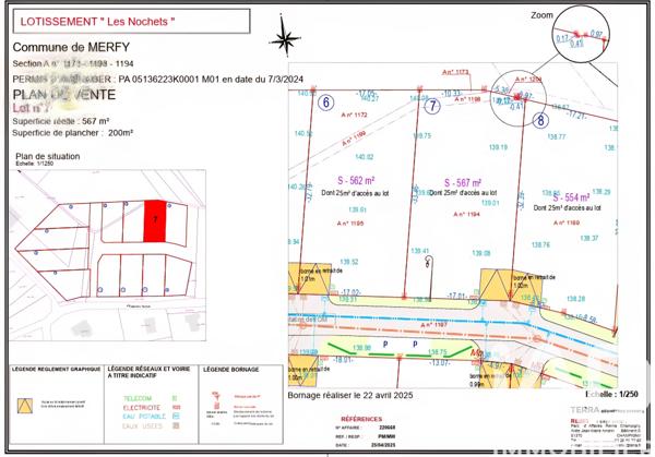 Terrain à vendre 567 m² Merfy