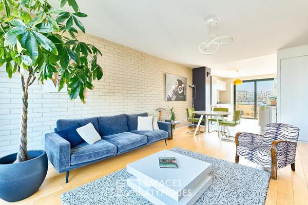 Duplex en dernier étage avec terrasses sur le Canal