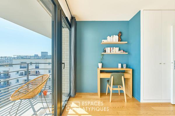 Duplex en dernier étage avec terrasses sur le Canal