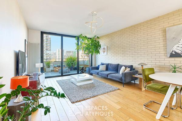 Duplex en dernier étage avec terrasses sur le Canal