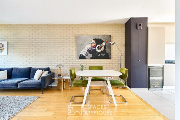 Duplex en dernier étage avec terrasses sur le Canal