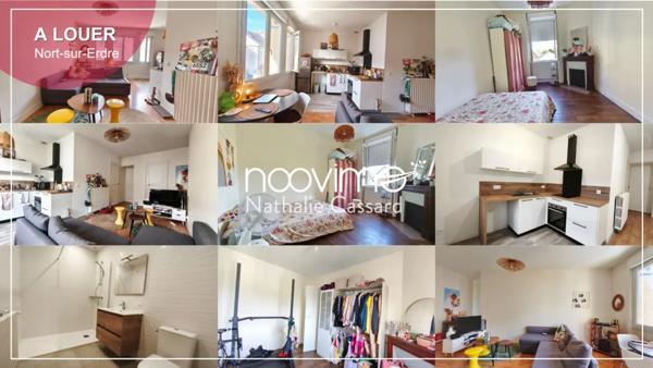 A LOUER APPARTEMENT T3 67 m2 PLEIN-CENTRE NORT-SUR-ERDRE