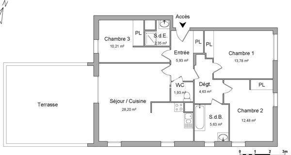 Location Appartement 4 pièces 85.14 m² - Neuilly-sur-marne 93330