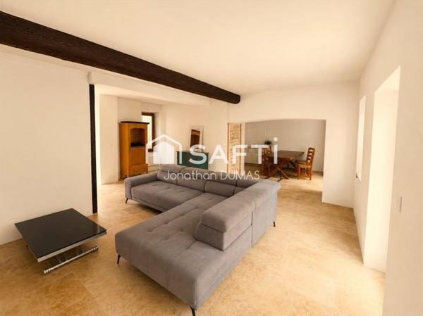 Maison de village, 173m², 5 chambres, garage.