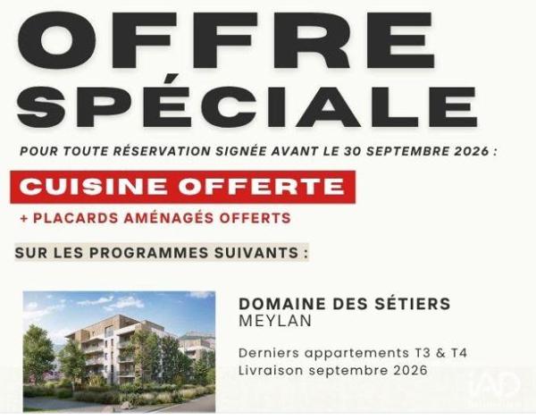 Appartement à vendre 4 pièces 86 m² Meylan