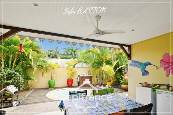 Les Trois-Îlets – Maison T3 -piscine– 200 m plage – 61 m² Hab. – Terrain plat 279 m² (972) - A vendre