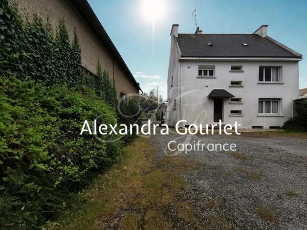 Maison à vendre 5 pièces SCAER (29) - Impasse - Hangar - Centre ville - 1410m²