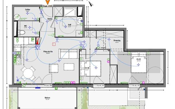 Appartement à vendre    3 pièces • 66,90 m2 Saint-Paul-lès-Dax