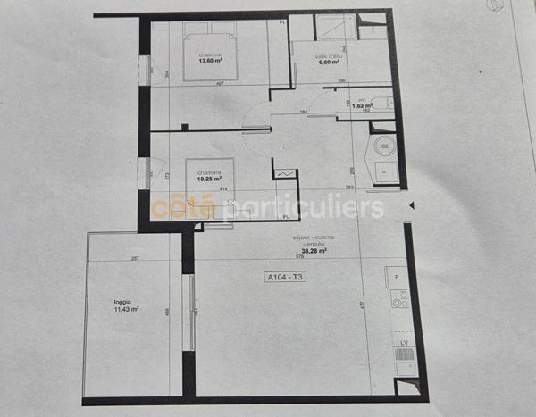 Vente
                Appartement70,35 m² - 3 Pièces -
                    NARBONNE (11100)