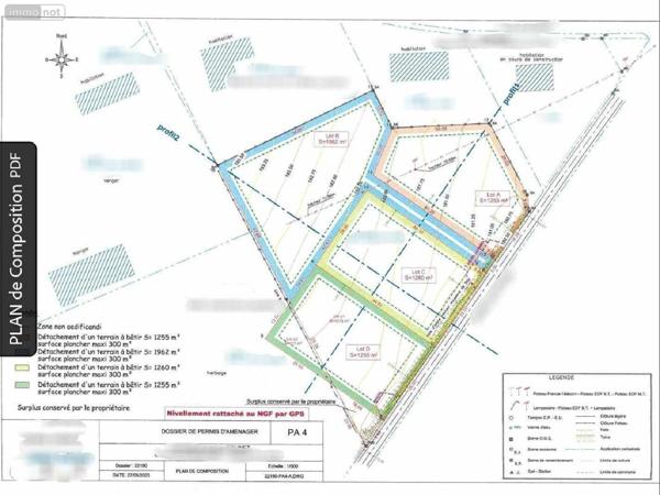 Terrain à Batir à vendre à Drucourt dans l'Eure (27230), ref : 052/317