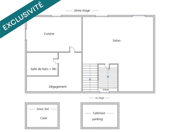 Charmant dernier étage, lumineux et au calme