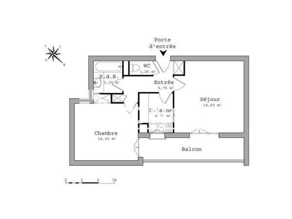 Location Appartement 2 pièces 48.5 m² - 2 RUE RACINE Rueil-malmaison 92500