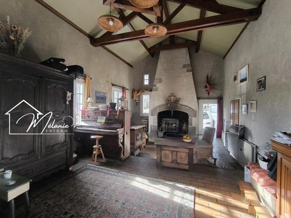 Plain-pied grand terrain, garage et pièce de vie,4 chambres