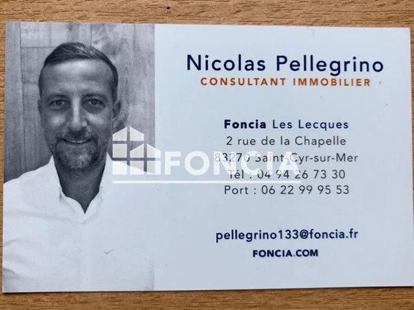 À vendre Appartement 3 pièces 85.17 m² - Saint-cyr-sur-mer 83270