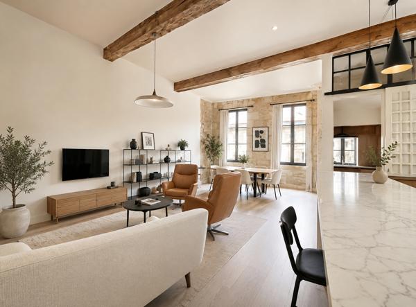 ARCHITECTURE ATYPIQUE- 1700 -Appartement avec terrasse - Bordeaux