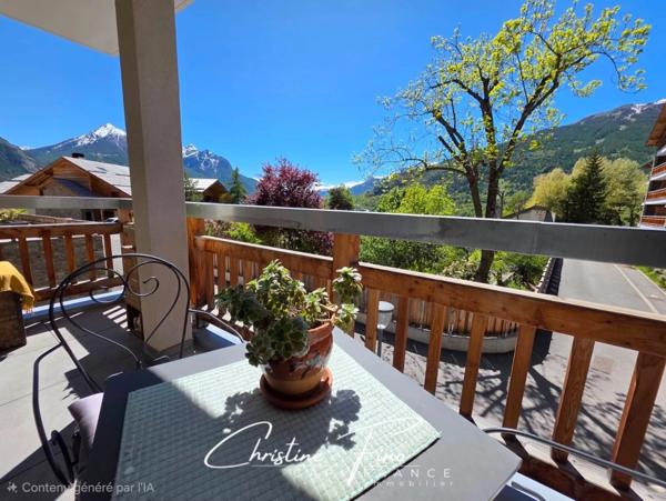 SERRE CHEVALIER-  BRIANCON T2 avec magnifique terrasse dans résidence récente