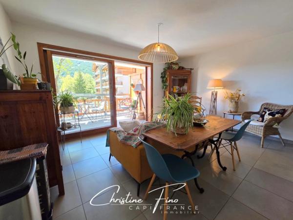 SERRE CHEVALIER-  BRIANCON T2 avec magnifique terrasse dans résidence récente