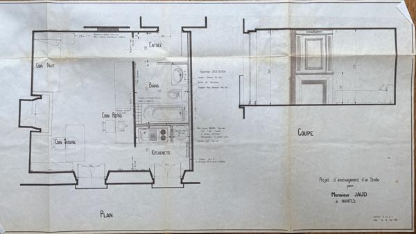 Studio de 24m2 à rehabiliter,  
Nantes 44000