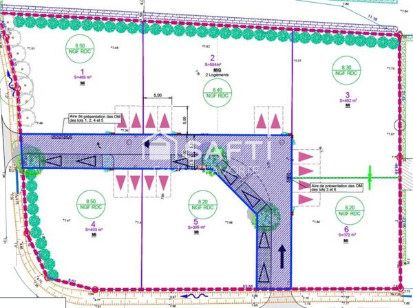Terrain à bâtir de 395m2 libre de constructeur