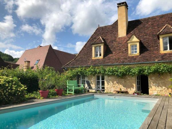 Maison ancienne - Le bugue Maison Perigordine renovée dans village avec jardin et piscine