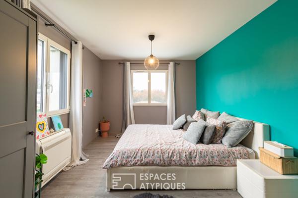 Maison Contemporaine avec Toit-Terrasse et piscine à Montauban