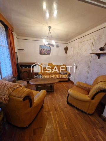 Pavillon de plain-pied sur sous-sol de 70 m² édifiée sur un terrain de 3387 m²