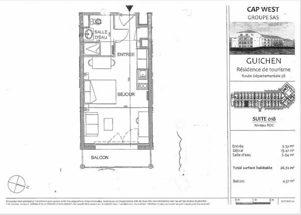INVESTISSEMENT LOCATIF – GUICHEN – Résidence de Tourisme Cap West Guichen - 6,70 de rentabilité