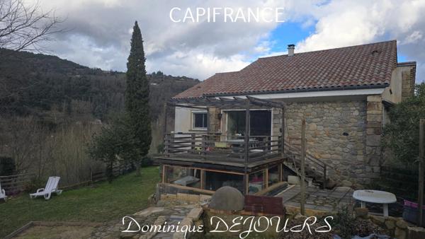 Ardèche, dans la belle Vallée de l’Eyrieux – Saint-Fortunat-sur-Eyrieux – Au bord de la voie douce La Dolce Via - Grande maison, prête à habiter - 800m² de terrain