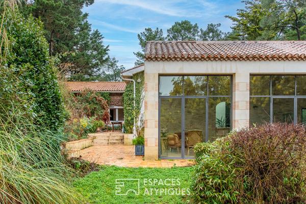 Villa de charme avec verrières et parc arboré aux portes de l’océan