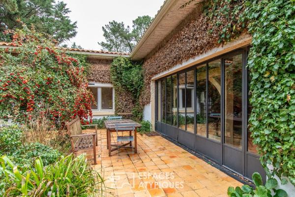 Villa de charme avec verrières et parc arboré aux portes de l’océan