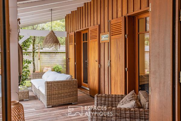 Superbe Villa drapée de Cèdre Rouge à La Hume