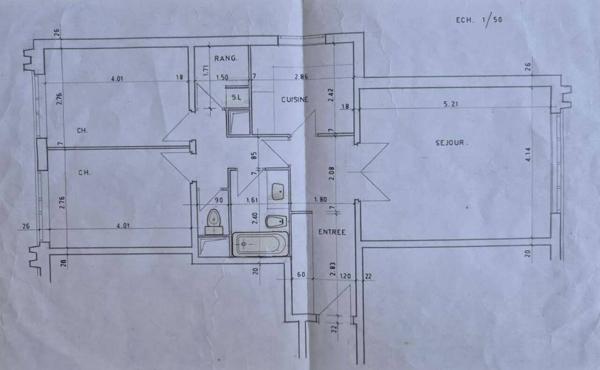 Appartement à vendre 3 pièces de 70 m²