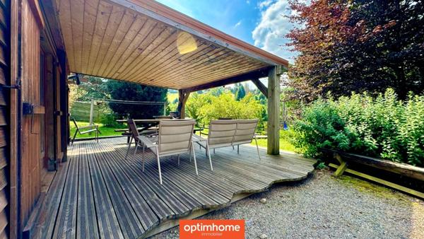 🌲 Domaine de charme – 2 chalets meublés avec étang privé, vue montagne 🌲 Terrain de 4000m2 environ