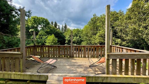 🌲 Domaine de charme – 2 chalets meublés avec étang privé, vue montagne 🌲 Terrain de 4000m2 environ