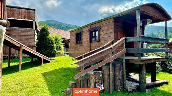 🌲 Domaine de charme – 2 chalets meublés avec étang privé, vue montagne 🌲 Terrain de 4000m2 environ