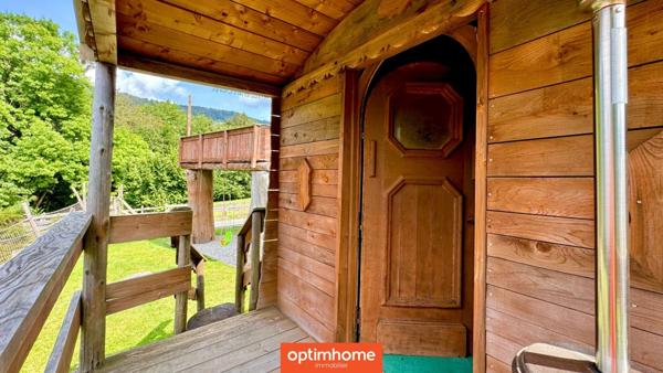 🌲 Domaine de charme – 2 chalets meublés avec étang privé, vue montagne 🌲 Terrain de 4000m2 environ