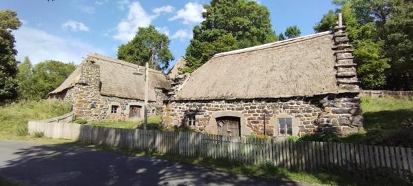Rare, 2 chaumières dans hameau touristique de Haute Loire