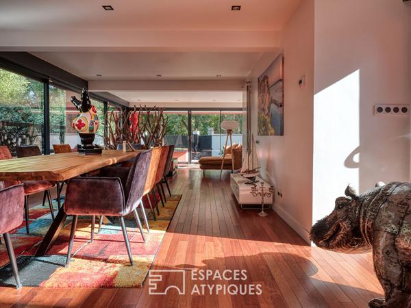 La maison contemporaine entièrement rénovée