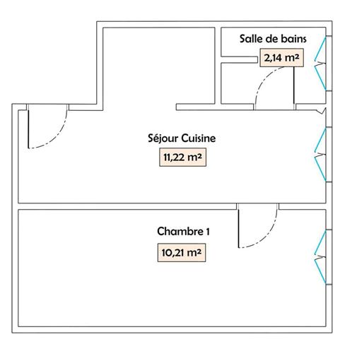 A VENDRE 2P 24M2 A RÉNOVER BCP. DE POTENTIEL GONCOURT CANAL ST MARTIN PARIS 11E