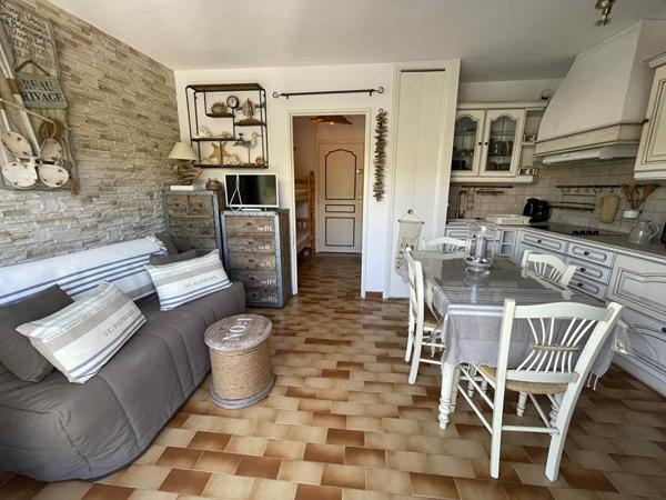 Studio cabine La Grande Motte en première ligne 21 m2