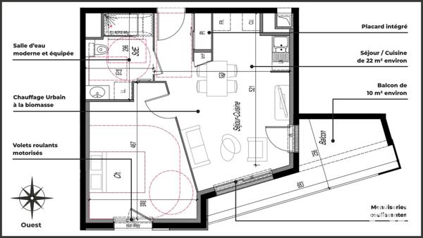 Appartement à vendre 2 pièces 42 m² Clermont-Ferrand
