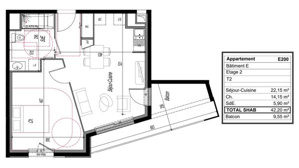 Appartement à vendre 2 pièces 42 m² Clermont-Ferrand