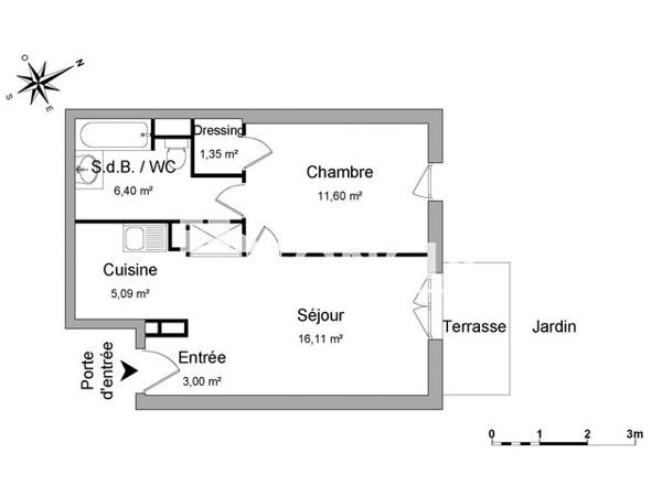 Location Appartement 2 pièces 43.6 m² - APPARTEMENT 6004 Palaiseau 91120