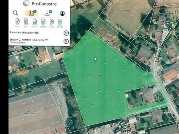 À vendre - Terrain projet construction 6752 m² situé à Salies-de-Béarn (64270)